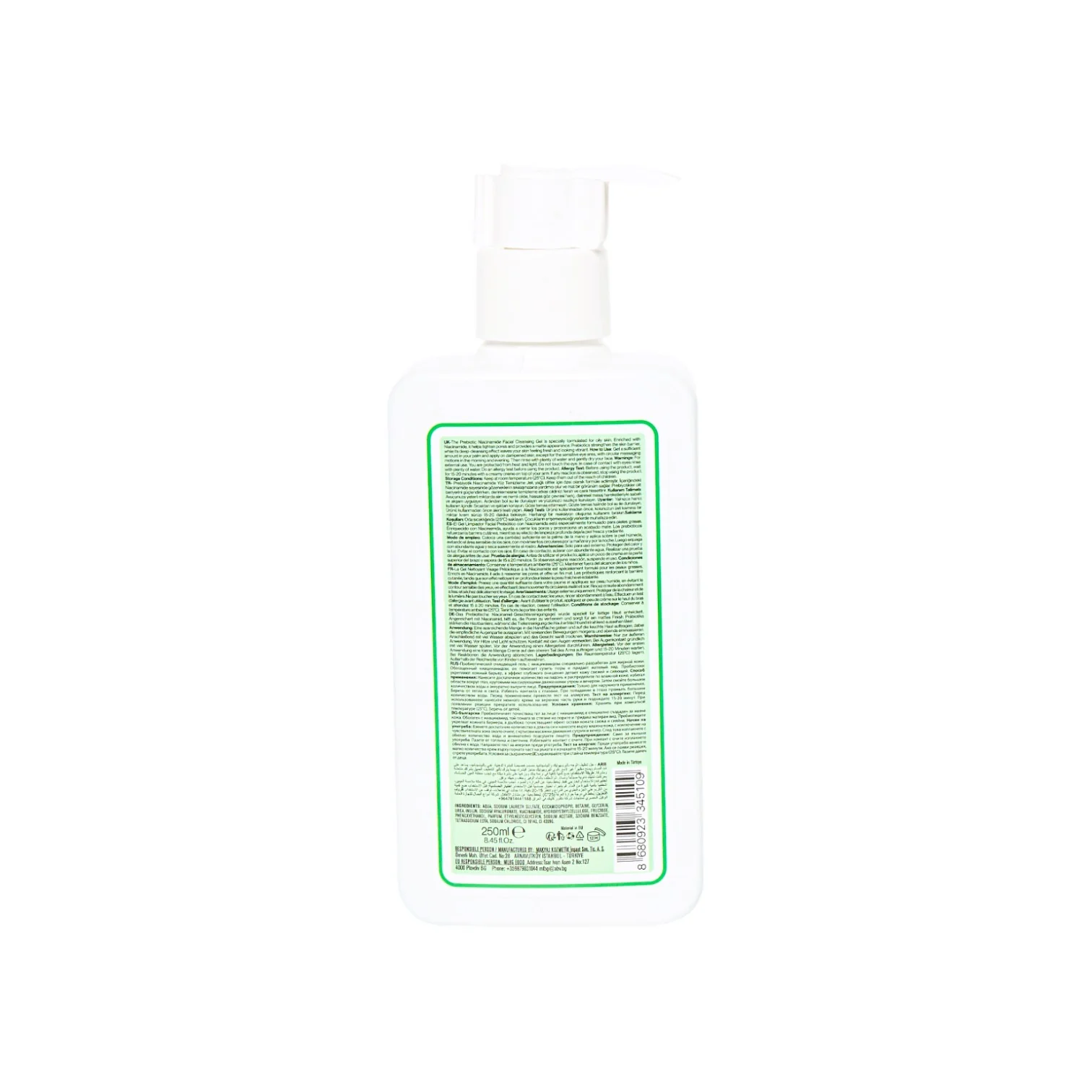 dr.CLINIC Prebiotic Face Wash Gel Extra Repair Green - Image 3